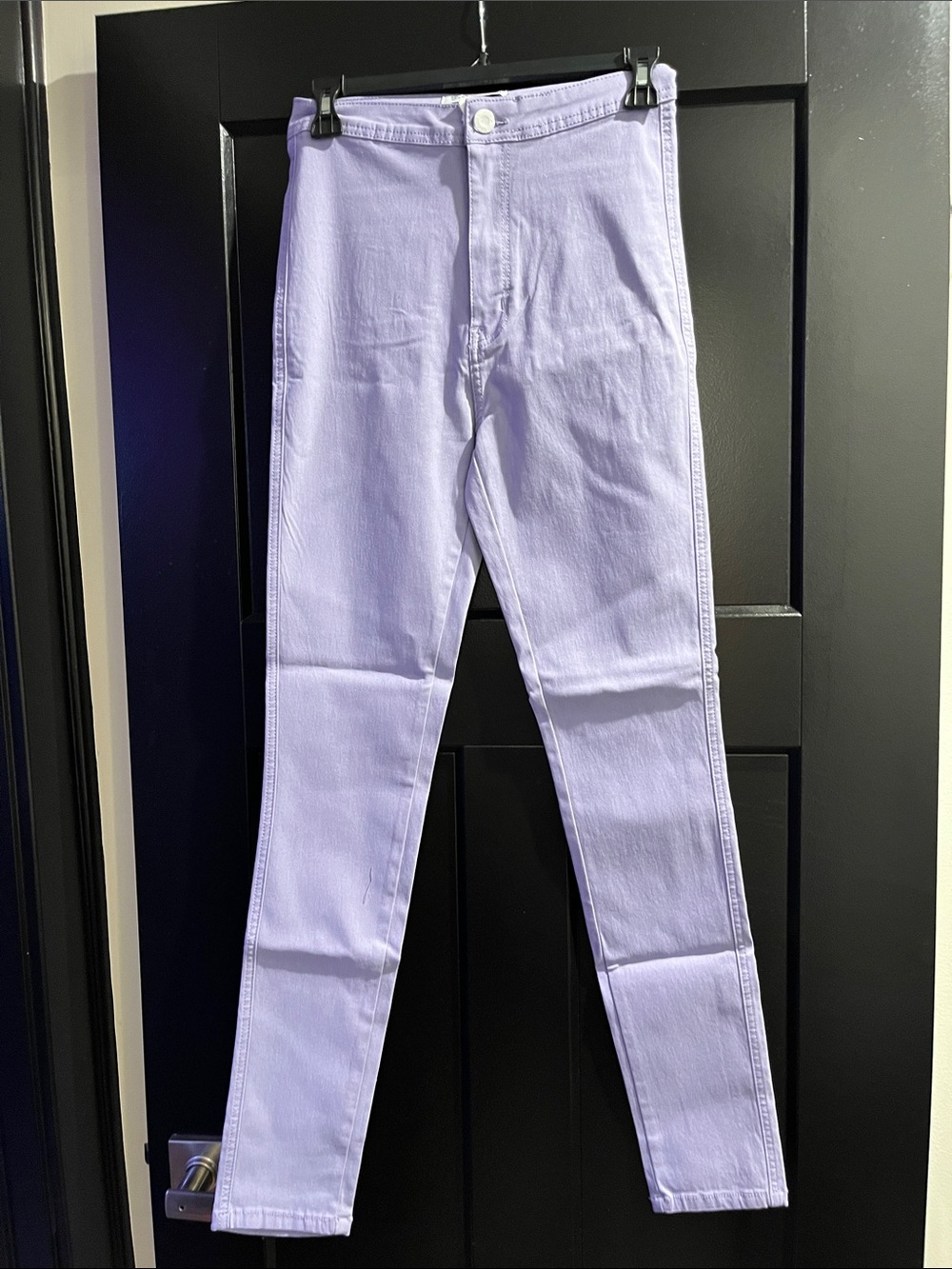 SWANK Lilac High-Rise Skinny Jeans
